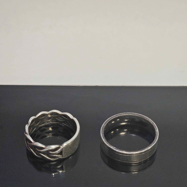Ringe, sølv, vikingetema, til mænd